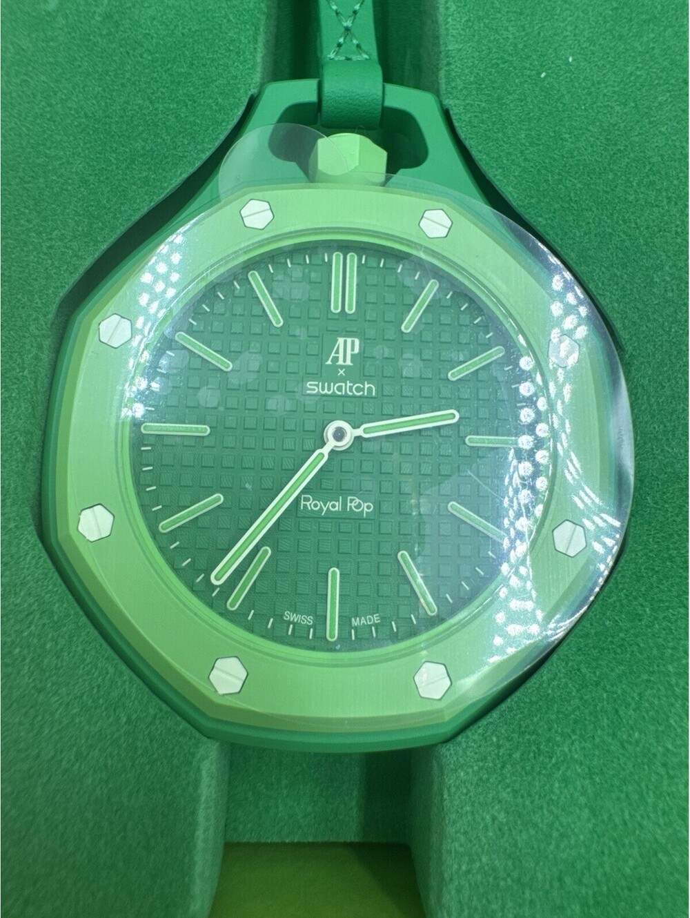 BRAND NEW AP Swatch Royal Pop Green Eight Limited Edition 41mm w/ Box & Papers